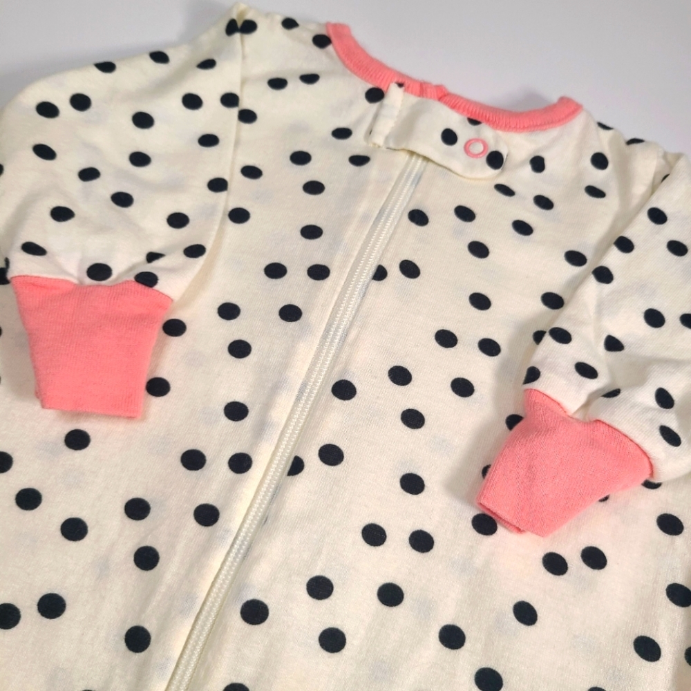 Baby girl zip up sleeper